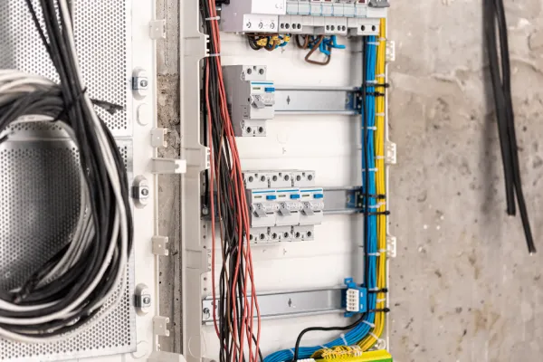 voltage-switchboard-with-circuit-breakers-are-positions-big-electric-box-electrical-distribution-panel-temporary-electric-cables-are-switched-electrical-background